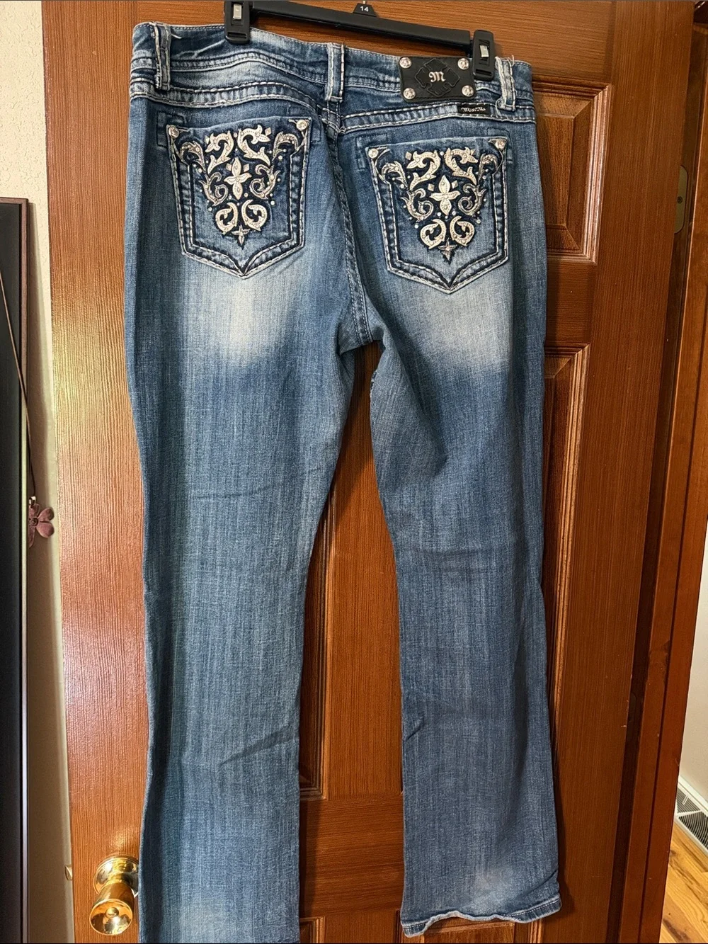 Miss Me Embellished Back-Pocket Blue Women’s Jeans - Picture 1 of 2